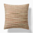 Layered Striated Stripe Pillow &amp; Throw Set