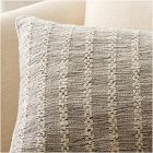 Mixed Basketweave Stripe Pillow Cover