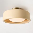 Open Box: Anders Porcelain Flush Mount (14") - Toast, Champagne Bronze