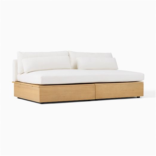 Harwood Armless Storage Sofa (75") by West Elm
