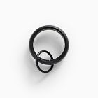Open Box: Quiet Glide Double Curtain Rings, Small - Dark Bronze