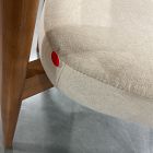 Open Box: Hyde Dining Chair - Deluxe Velvet Clay, Cool Walnut