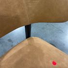 Open Box: Hyde Leather Dining Chair - Ludlow Leather Sesame, Smoked Oak