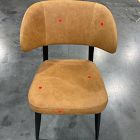 Open Box: Hyde Leather Dining Chair - Ludlow Leather Sesame, Smoked Oak