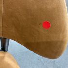 Open Box: Hyde Leather Dining Chair - Ludlow Leather Sesame, Smoked Oak