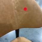 Open Box: Hyde Leather Dining Chair - Ludlow Leather Sesame, Smoked Oak