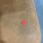 Open Box: Hyde Leather Dining Chair - Ludlow Leather Sesame, Smoked Oak