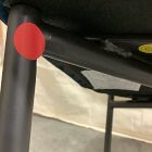 Open Box: Jack Metal Frame Two-Tone Dining Chair - Performance Velvet Ink Blue &amp; Vegan Leather Molasses, Dark Bronze