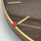 Open Box: Maze Wall Clock - Mahogany, Shimmering Gold