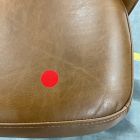 Open Box: Mid-Century Leather Swivel Counter Stool (26.6") - Saddle Leather Nut, Acorn