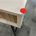 Open Box: Quinn Mini Desk (37") - Rubberwood, Dark Bronze