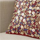 Emma Chamberlain Embellished Button Pillow Cover