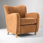 Open Box: Nell Chair - Performance Chenille Crossweave Ochre, Light Walnut