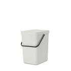 Open Box: Brabantia Sort &amp; Go Bin, 6.6 Gallon - Light Gray