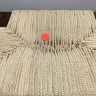 Open Box: Mahogany Woven Rope Stool (20") - Russet