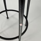 Open Box: Pierce &amp; Ward Counter Stool (26") - Pierce &amp; Ward Stripe, Black Cast Metal