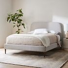Customizable Upholstered Bed - Wood Legs