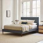 Customizable Upholstered Bed - Wood Legs
