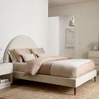 Customizable Upholstered Bed - Wood Legs