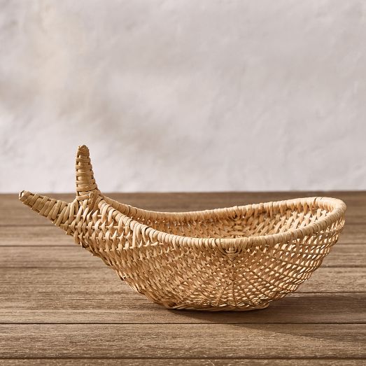 Woven Rattan Sardine Bowl by West Elm