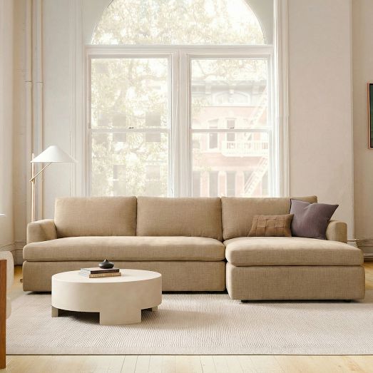 Haven High Profile 2-Piece Chaise Sectional (110") by West Elm