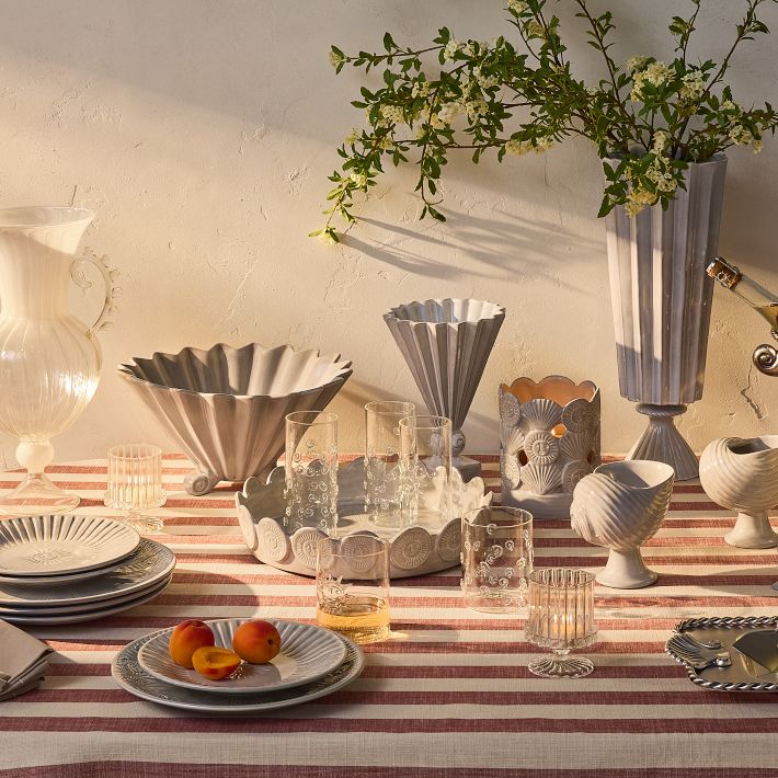 Solei Ceramic Hurricane Candleholder | West Elm