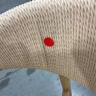 Open Box: Ezra Dining Chair - Ludlow Leather Sesame, Blonde