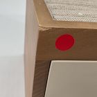 Open Box: Two-Tone Wood Jewelry Box, Double Drawer (7" x 7")