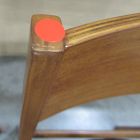 Open Box: Baltimore Dining Chair, Set of 2 - Basket Slub Midnight, Cool Walnut