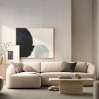 Box Pleat Round Pillow