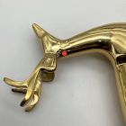 Open Box: Metal Object, Standing Reindeer - Brass
