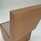 Open Box: Two-Tone Wood Jewelry Box, Double Drawer (7" x 7")