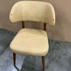 Open Box: Hyde Leather Dining Chair - Ludlow Leather Cumin, Cool Walnut