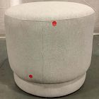 Open Box: Viv Swivel Ottoman - Performance Chenille Tweed Sand