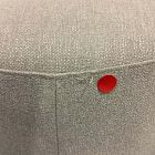 Open Box: Viv Swivel Ottoman - Performance Chenille Tweed Sand