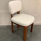 Open Box: Anton Dining Chair - Performance Yarn Dyed Linen Weave Alabaster, Burnt Wax