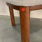 Open Box: Anton Dining Chair - Performance Yarn Dyed Linen Weave Alabaster, Burnt Wax