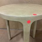 Open Box: Dolores Leather Side Table (16") - Ludlow Cumin