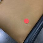 Open Box: Dunham Dining Chair - Ludlow Leather Sesame, Black, Sand Straps