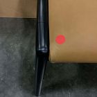 Open Box: Dunham Dining Chair - Ludlow Leather Sesame, Black, Sand Straps