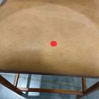 Open Box: Ezra Counter Stool (34") - Ludlow Leather Sesame, Cool Walnut