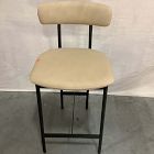 Open Box: Grier Counter Stool (26") - Ludlow Leather Sand, Textured Antique Bronze