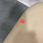 Open Box: Grier Counter Stool (26") - Ludlow Leather Sand, Textured Antique Bronze