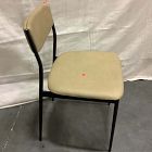 Open Box: Alessio Dining Chair - Ludlow Leather Cumin, Textured Antique Bronze w/ Champagne Bronze