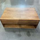 Open Box: Anton Solid Wood Storage Coffee Table (42") - Burnt Wax