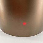 Open Box: Ciro Metal Standing Planter, Wide (14"D x 16"H) - Black/Brass