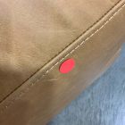 Open Box: Dalton Leather Ottoman - Ludlow Leather, Almond