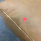 Open Box: Dalton Leather Ottoman - Ludlow Leather, Almond