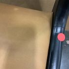 Open Box: Dunham Dining Chair - Ludlow Leather Sesame, Black, Sand Straps