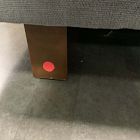 Open Box: Harmony Apartment Loveseat (55") - Performance Distressed Velvet Java, Dark Walnut